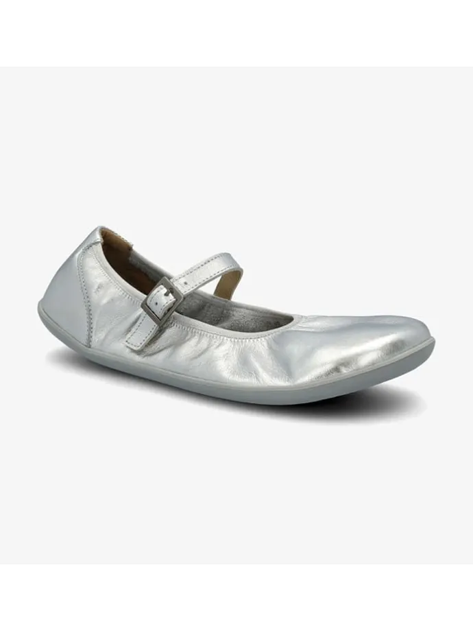 Leder-Barfußschuhe "Amber 2.0" in Silber