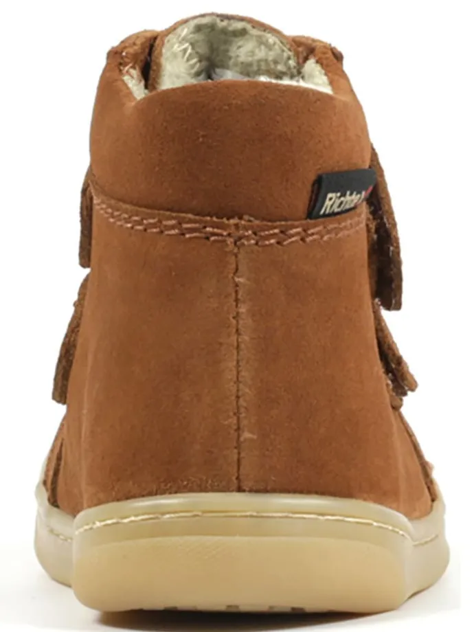 Leder-Barfußschuhe "Dash" in Cognac