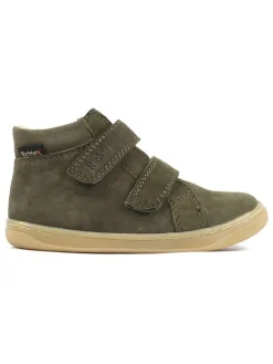 Leder-Barfußschuhe "Dash" in Khaki