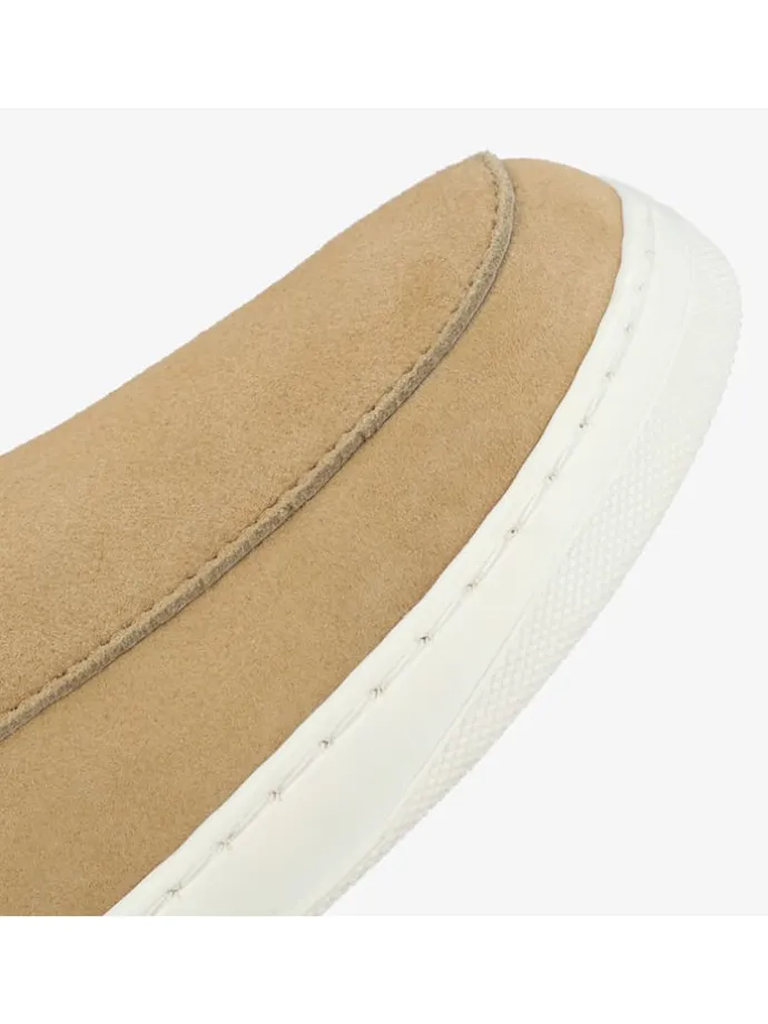 Leder-Barfußschuhe "Ghent" in Beige