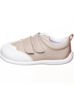 Leder-Barfußschuhe in Beige
