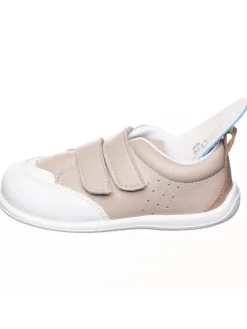 Leder-Barfußschuhe in Beige