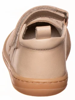 Leder-Barfußschuhe in Creme