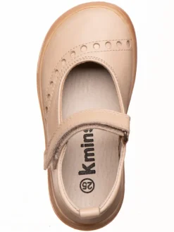 Leder-Barfußschuhe in Creme