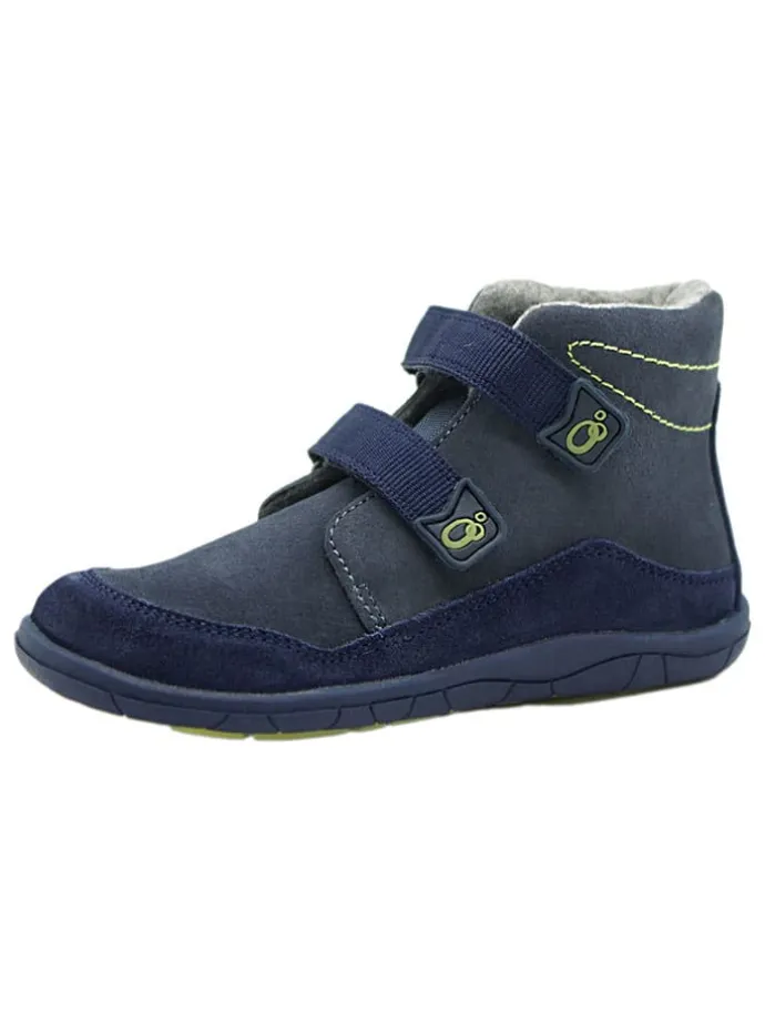 Leder-Barfußschuhe in Dunkelblau