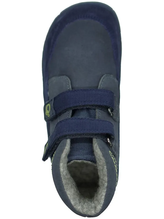 Leder-Barfußschuhe in Dunkelblau