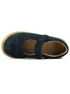 Leder-Barfußschuhe in Dunkelblau