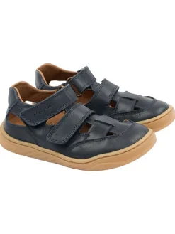 Leder-Barfußschuhe in Dunkelblau