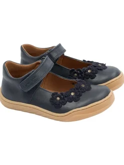 Leder-Barfußschuhe in Dunkelblau