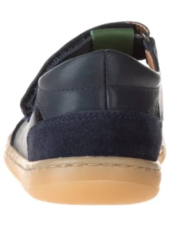 Leder-Barfußschuhe in Dunkelblau