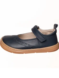 Leder-Barfußschuhe in Dunkelblau