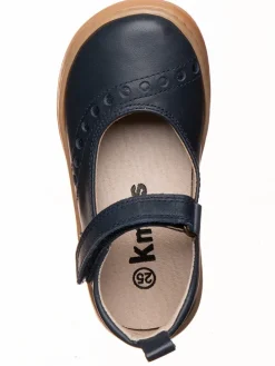 Leder-Barfußschuhe in Dunkelblau