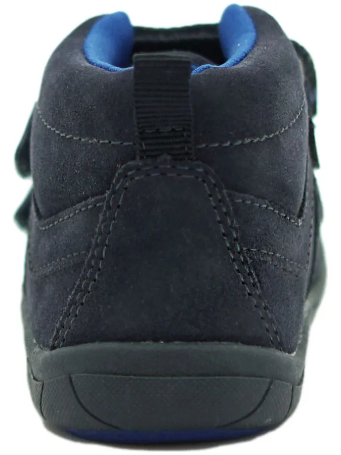 Leder-Barfußschuhe in Dunkelblau