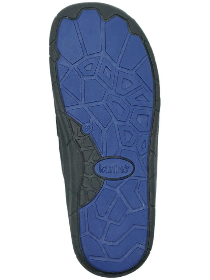 Leder-Barfußschuhe in Dunkelblau