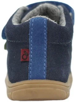 Leder-Barfußschuhe in Dunkelblau