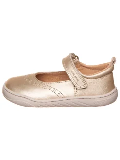 Leder-Barfußschuhe in Gold