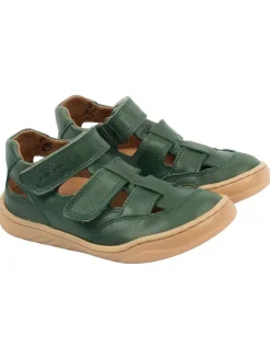 Leder-Barfußschuhe in Grün