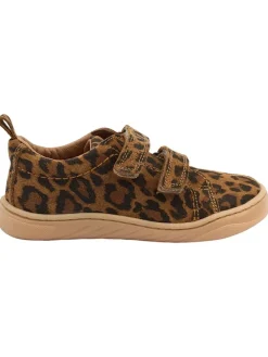 Leder-Barfußschuhe in Hellbraun