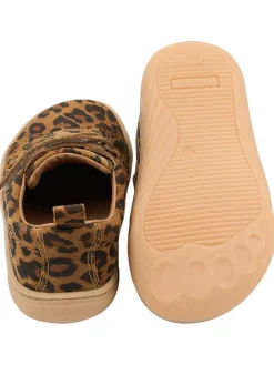 Leder-Barfußschuhe in Hellbraun