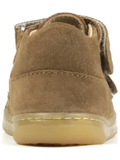 Leder-Barfußschuhe in Hellbraun