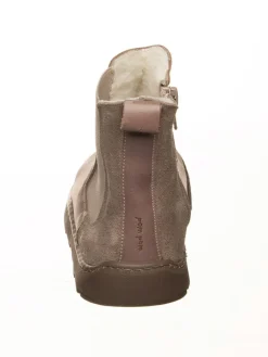 Leder-Barfußschuhe in Hellbraun