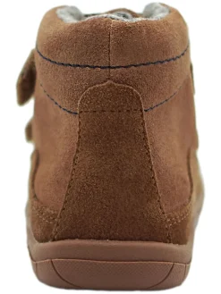 Leder-Barfußschuhe in Hellbraun