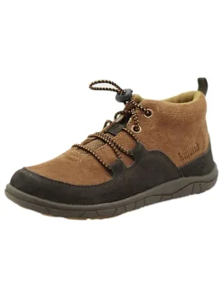 Leder-Barfußschuhe in Hellbraun