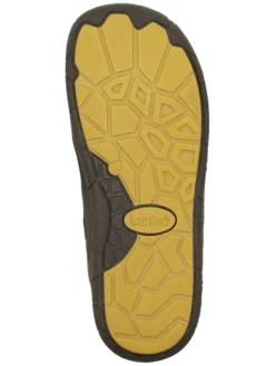 Leder-Barfußschuhe in Hellbraun