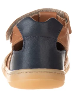 Leder-Barfußschuhe in Hellbraun