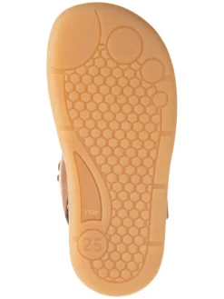 Leder-Barfußschuhe in Hellbraun