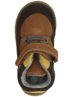 Leder-Barfußschuhe in Hellbraun/ Braun