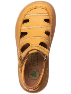 Leder-Barfußschuhe in Hellbraun