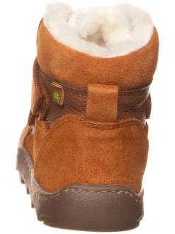 Leder-Barfußschuhe in Hellbraun