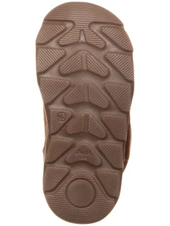 Leder-Barfußschuhe in Hellbraun