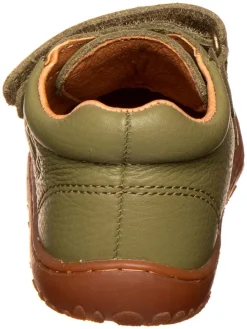 Leder-Barfußschuhe in Khaki