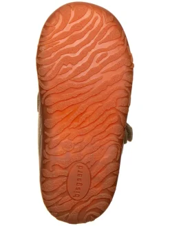 Leder-Barfußschuhe in Khaki