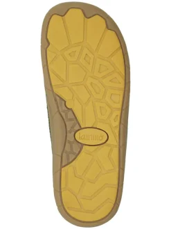 Leder-Barfußschuhe in Khaki