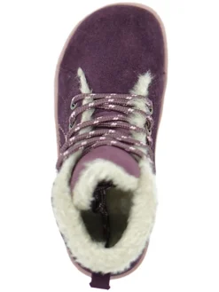 Leder-Barfußschuhe in Lila