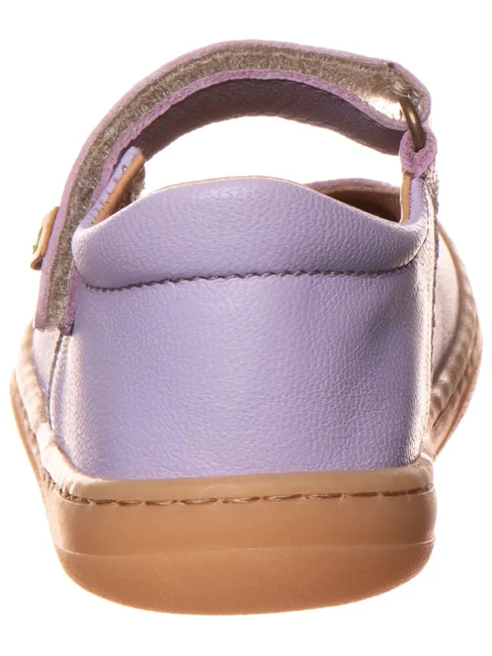 Leder-Barfußschuhe in Lila