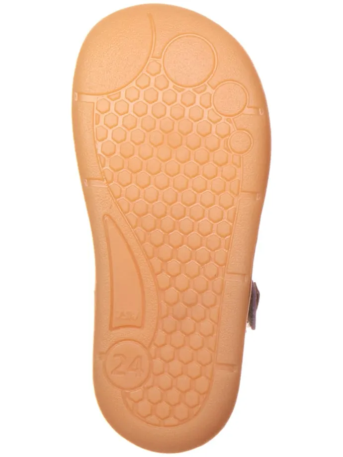 Leder-Barfußschuhe in Lila