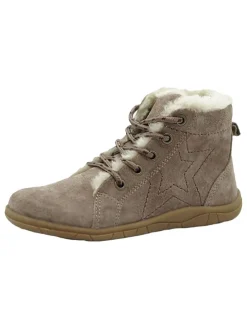 Leder-Barfußschuhe in Mauve