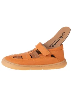 Leder-Barfußschuhe in Orange