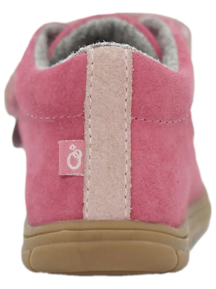 Leder-Barfußschuhe in Pink