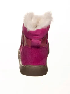 Leder-Barfußschuhe in Pink