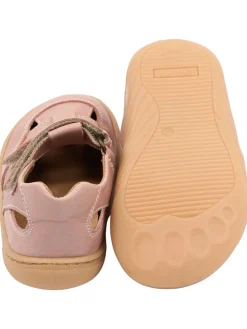 Leder-Barfußschuhe in Rosa