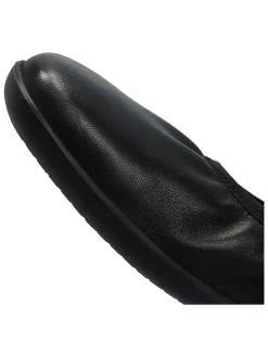 Leder-Barfußschuhe in Schwarz