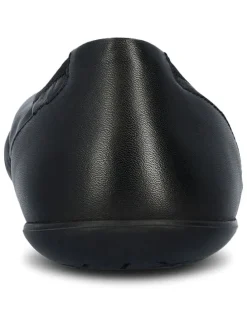 Leder-Barfußschuhe in Schwarz