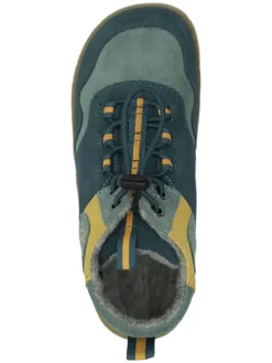 Leder-Barfußschuhe in Türkis