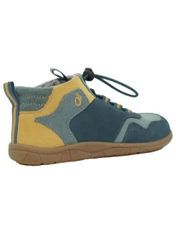 Leder-Barfußschuhe in Türkis