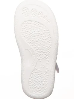 Leder-Barfußschuhe in Weiß/ Bunt